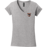 Biggby Bombers Softstyle Ladies Fit V-Neck T-Shirt