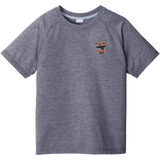 Biggby Bombers Youth PosiCharge Tri-Blend Wicking Raglan Tee